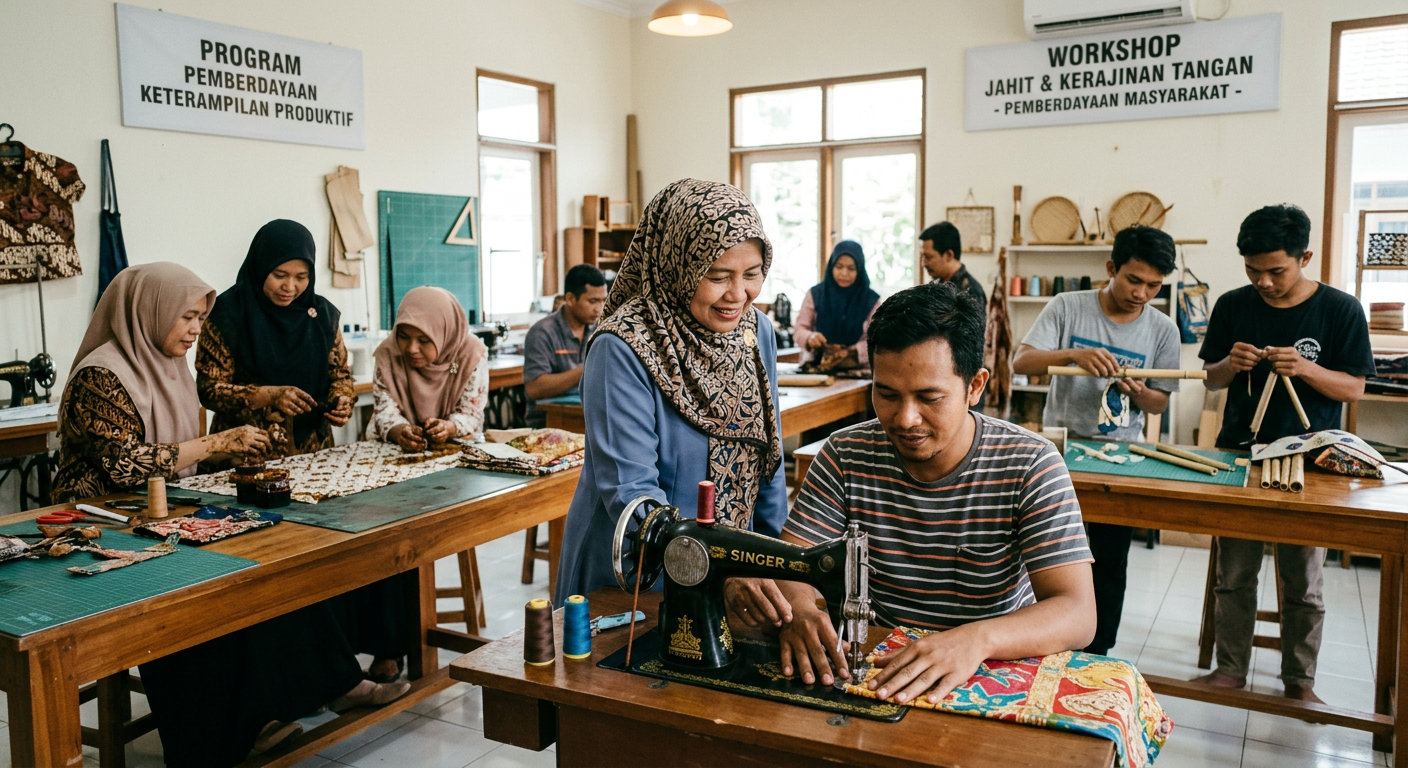 LIVESGP SURABAYA Berdaya - Program pemberdayaan masyarakat dan peningkatan keterampilan produktif.